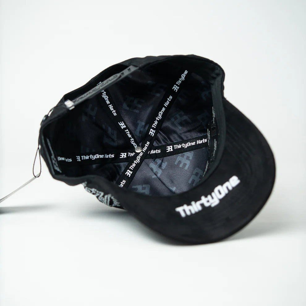 GORRA 31 HATS NY CRYSTAL BLACK WHITE